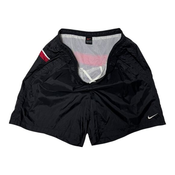 Nike Men's Swim Trunks Black Red White XL - Picture 3 of 4